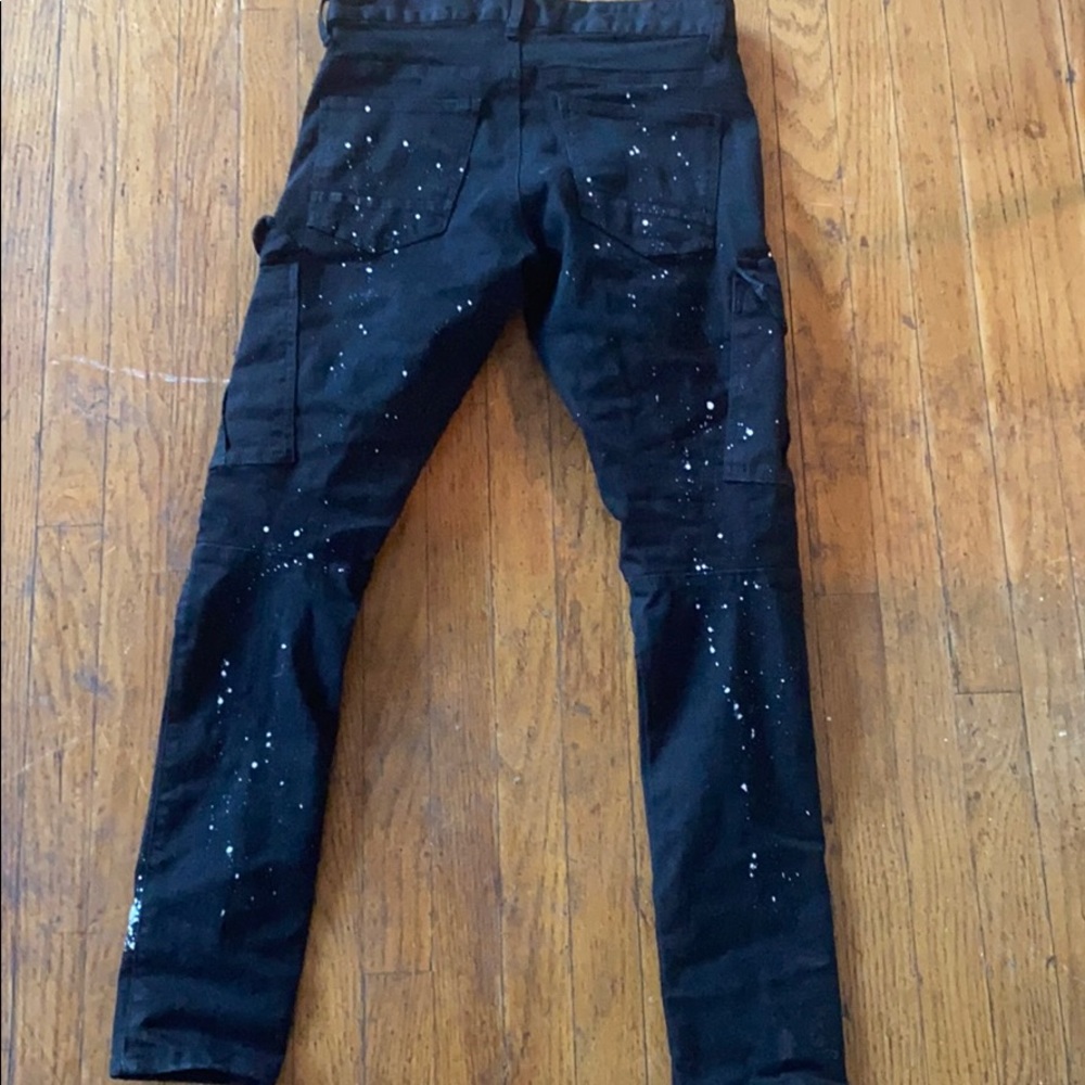 Black Smoke Rise Jeans - Picture 2 of 3